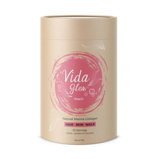 Vida Glow Natural Marine Collagen Peach 30 Sachets