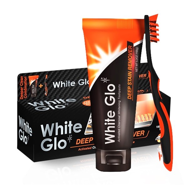 White Glo Toothpaste Deep Stain Remover Charcoal 150g