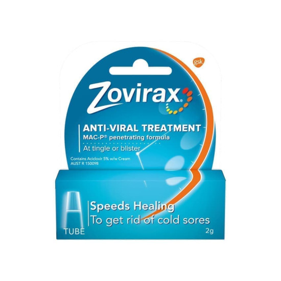 Zovirax Cold Sore Cream 2g Tube