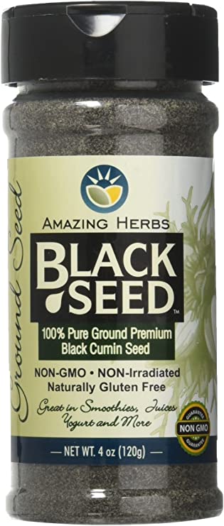 Amazing Herbs Black Cumin Seed Ground Seed 120g
