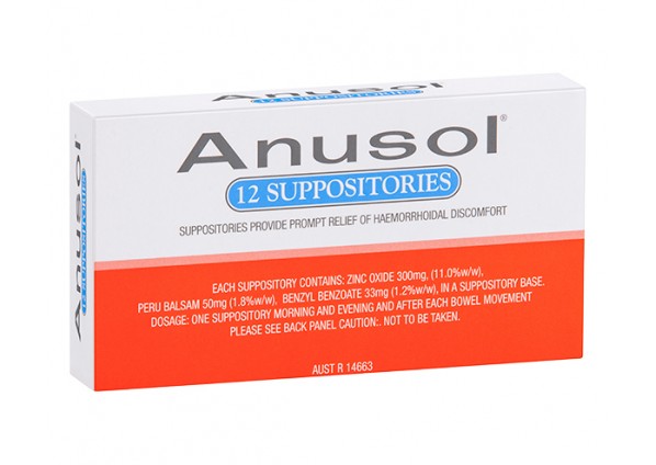Anusol 12 Suppositories