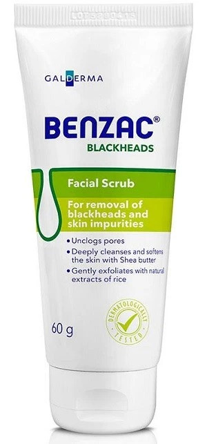 Benzac Blackheads Face Scrub 60g