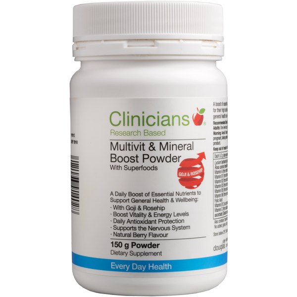 Clinicians MultiVitamin & Mineral Boost Powder 150g