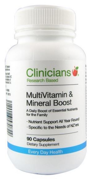 Clinicians MultiVitamin & Mineral Boost 90 Capsules