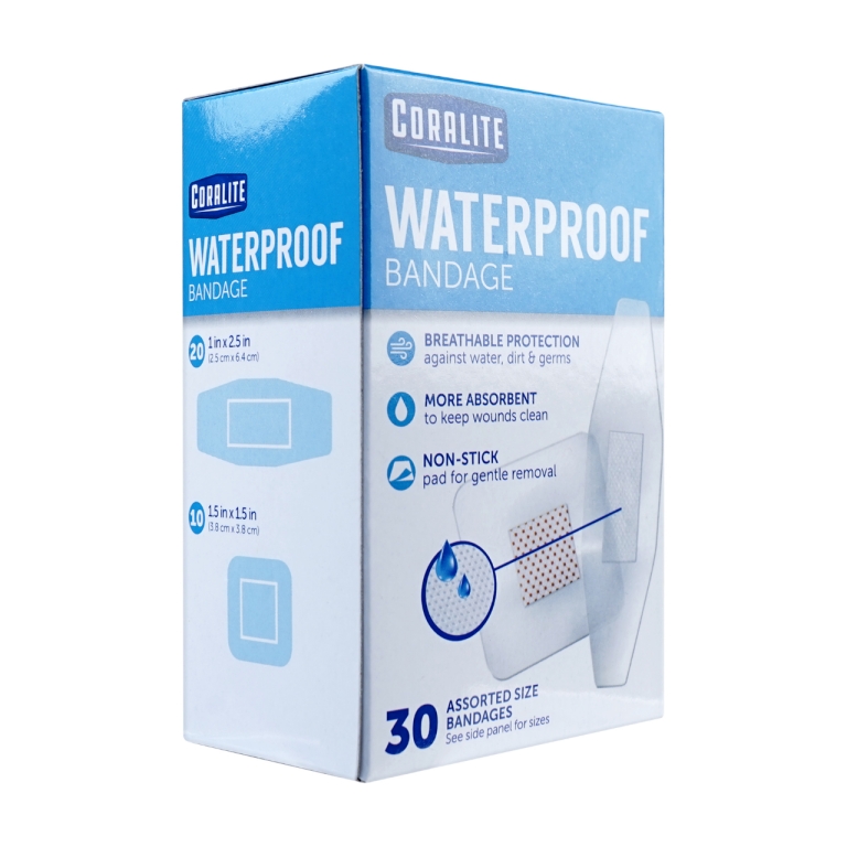 Coralite Bandage Waterproof Assorted Clear Plasters 30 Pieces - Image 2