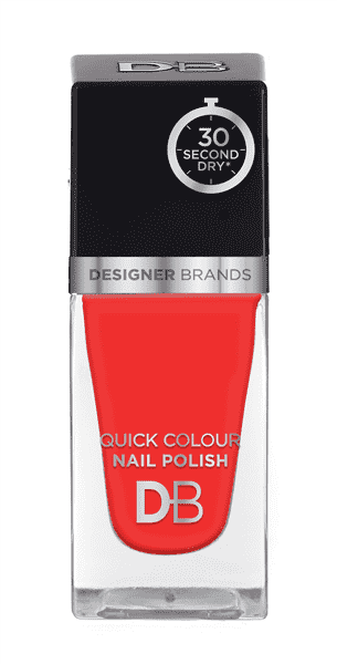 Designer Brands Quick Colour Nail Polish 15.5ml Lava
