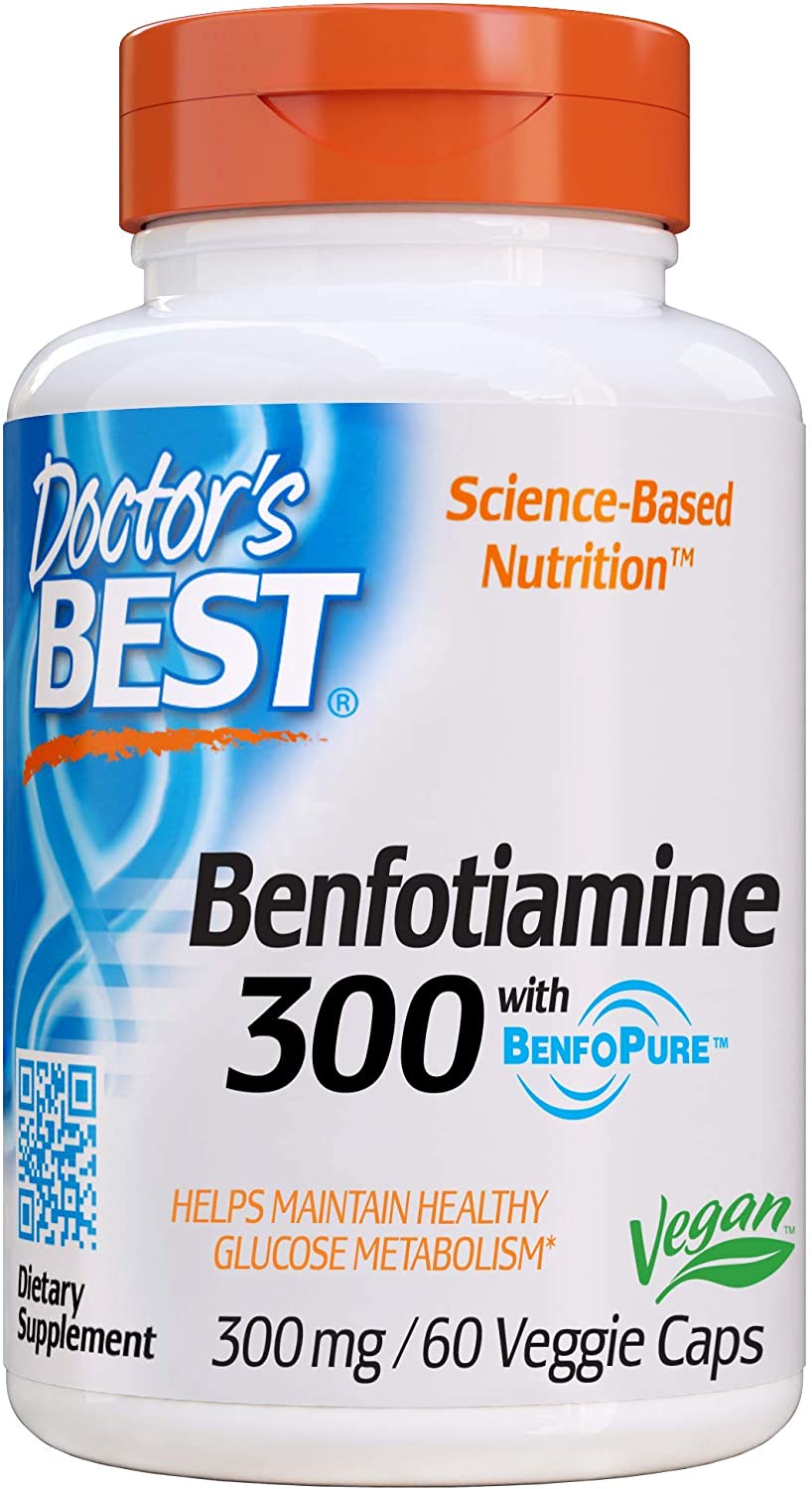 Doctor's Best Benfotiamine 300mg 60 Capsules