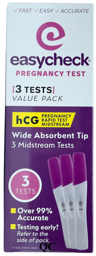EasyCheck Pregnancy Test 3 Tests
