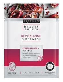 Freeman Beauty Infusion Pomegranate + Peptides Revitalizing Peel-Off Sheet Mask