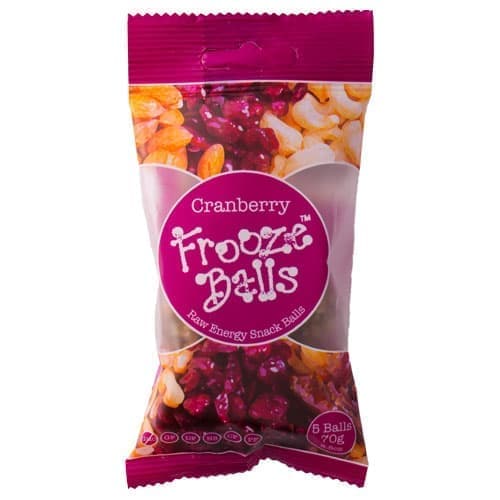 Frooze Balls Snack Bar 70g Cranberry Flavour