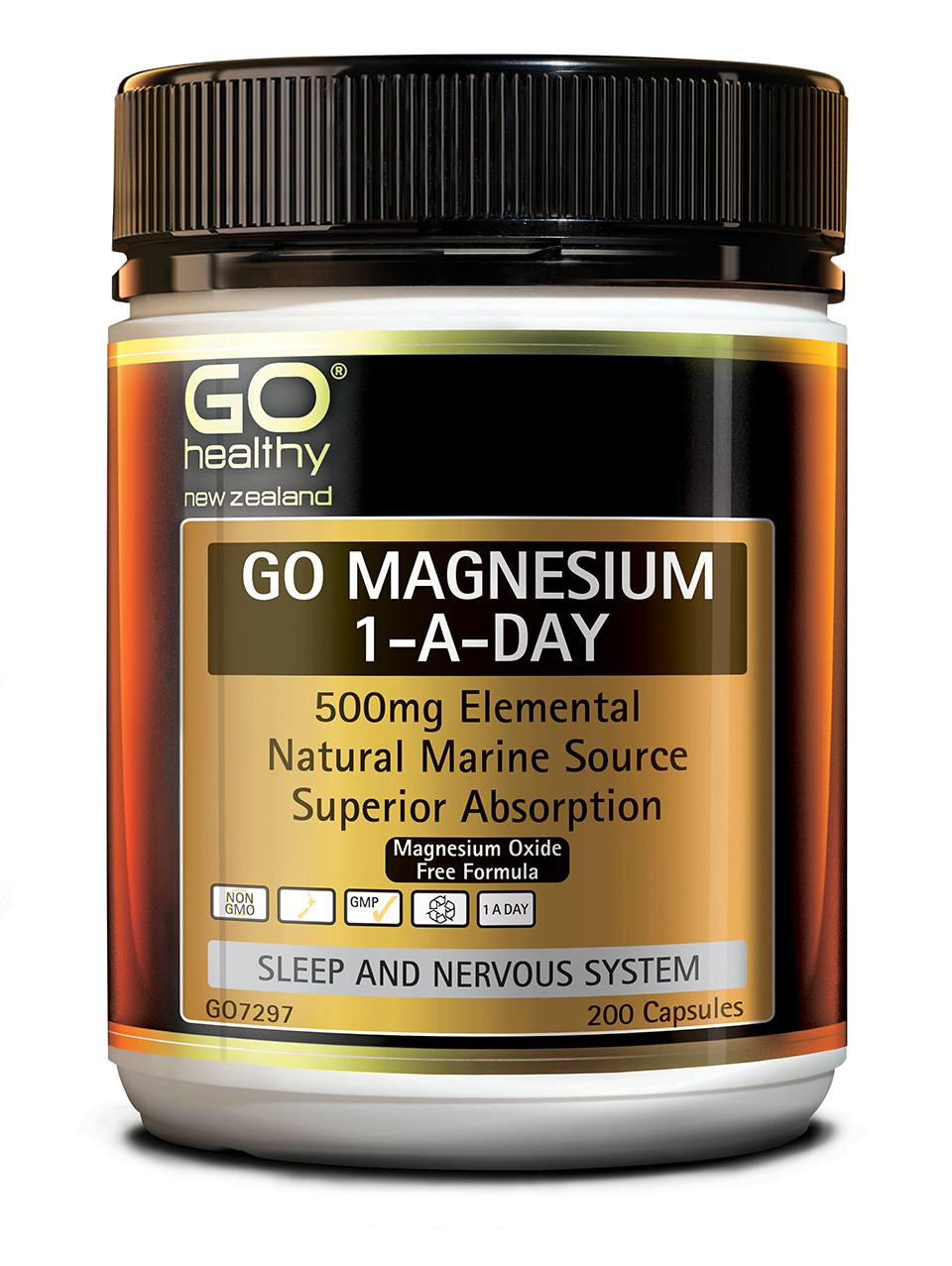GO Healthy GO Magnesium 1-A-Day 500mg 200 Capsules
