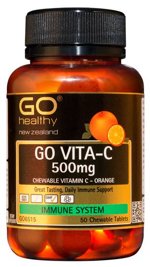 GO Healthy GO Vita C 500mg Orange Chewable 50 Tablets