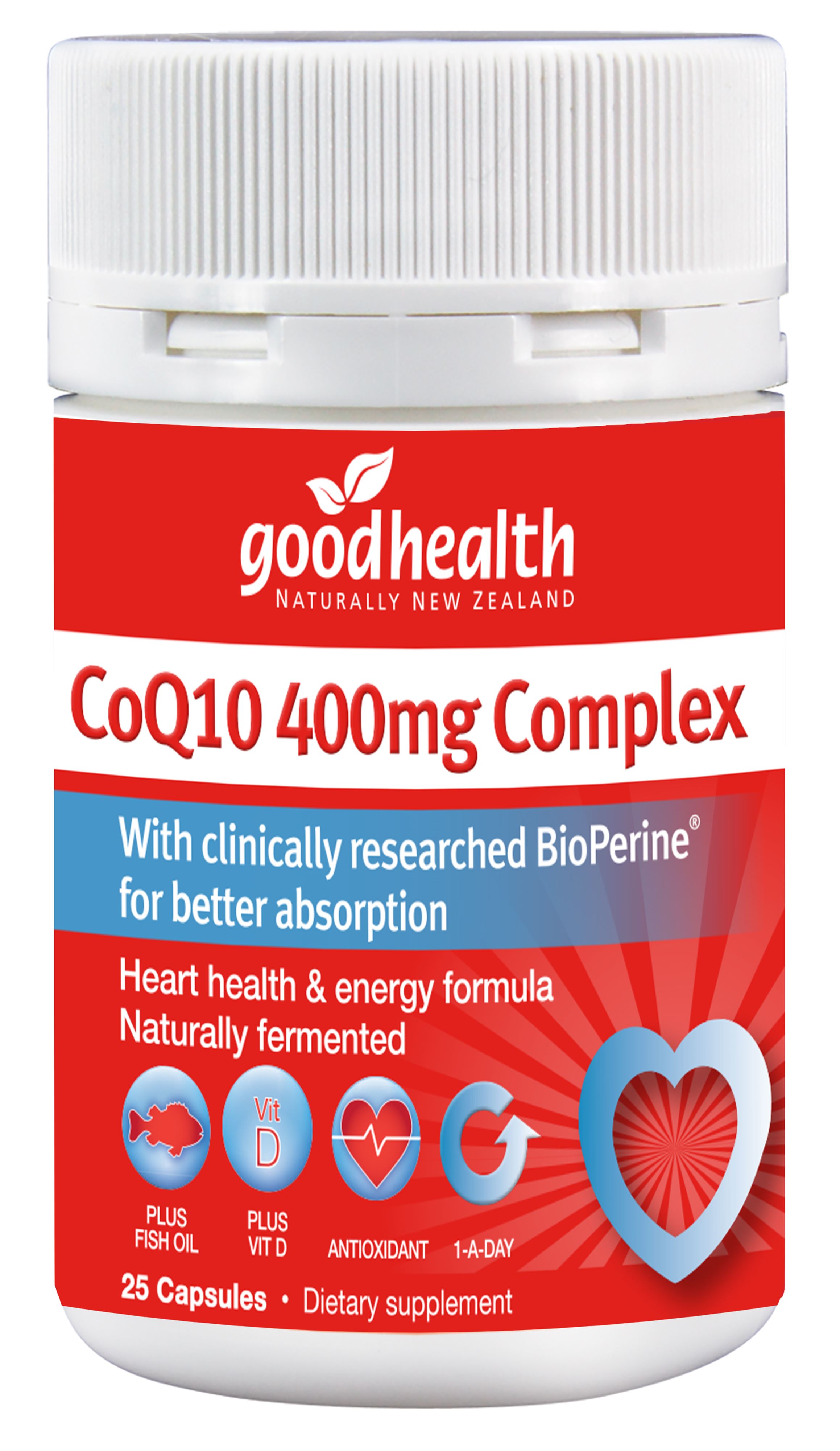 Good Health CoQ10 400mg Complex 25 Capsules