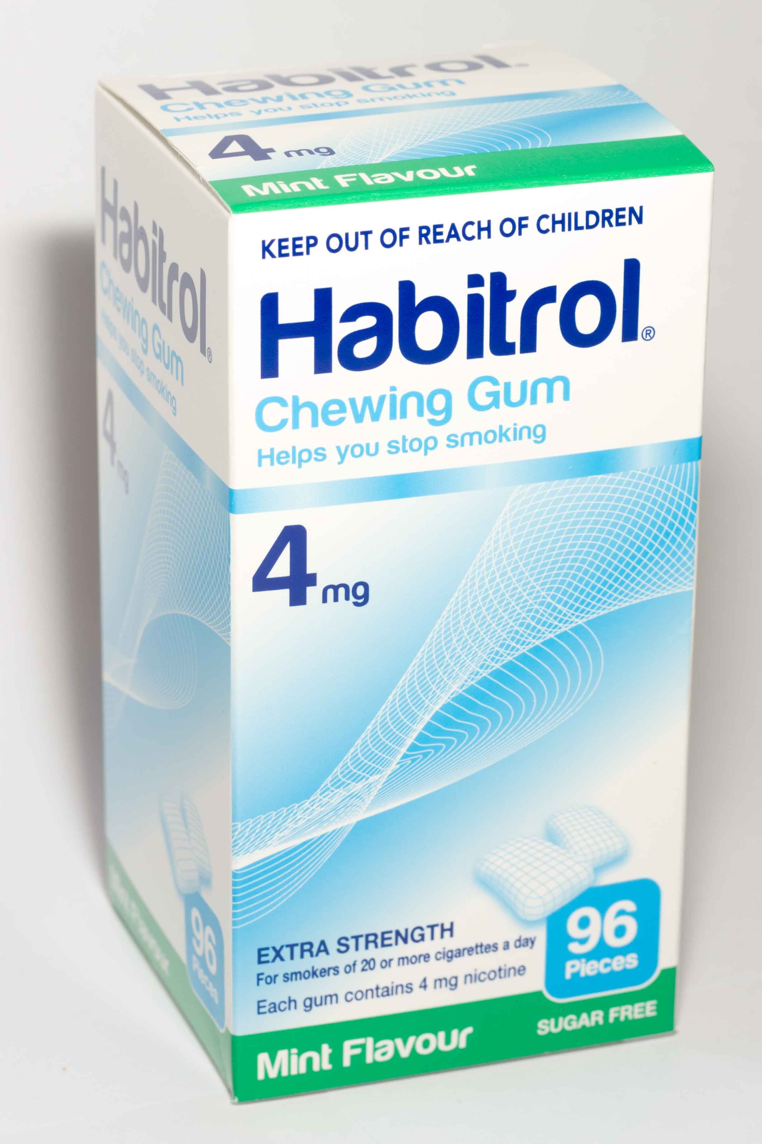 Habitrol Chewing Gum 4mg Mint Flavour 96 Pieces