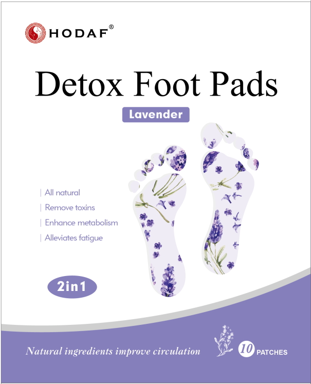 HODAF Detox Foot Pads Lavender 10 Patches