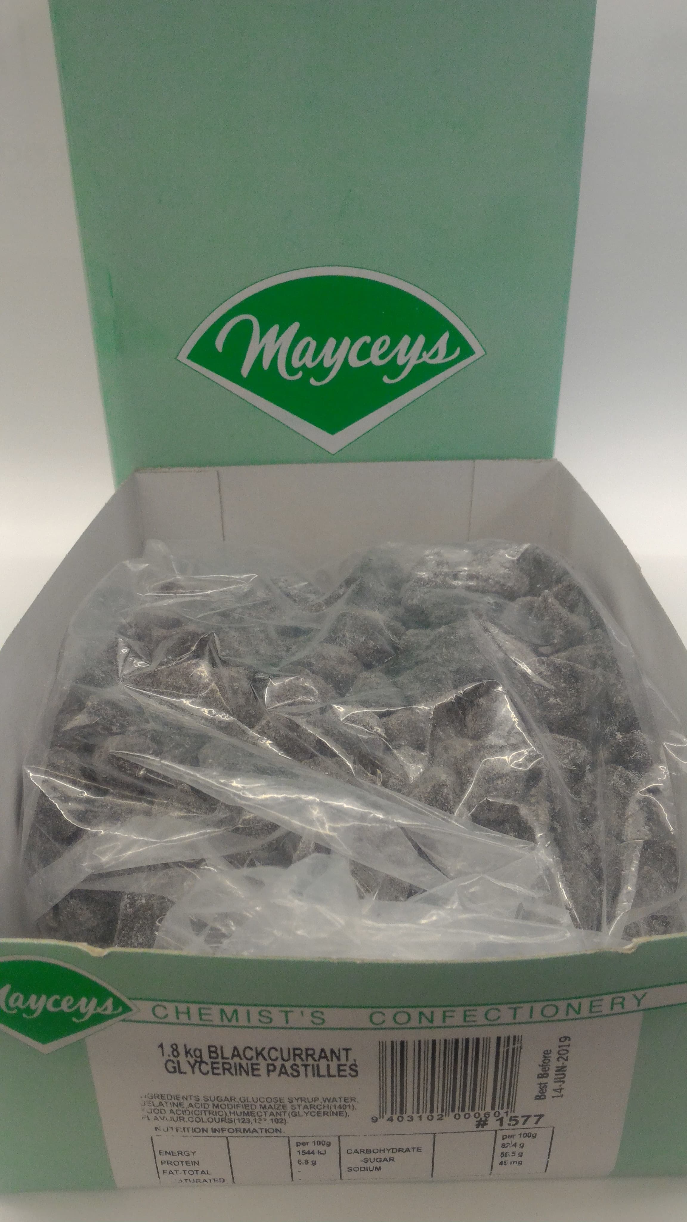 Mayceys Blackcurrant 1.8kg Per Box