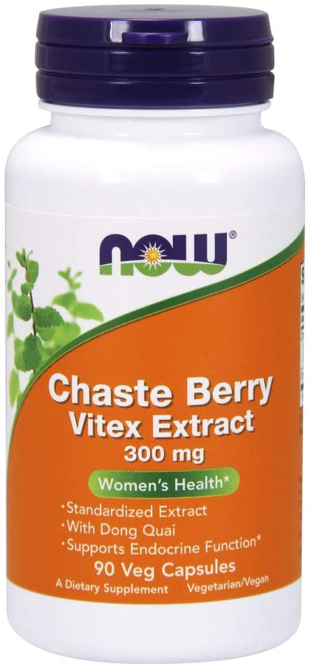 Now Foods Chaste Berry Vitex Extract 300mg 90 Capsules
