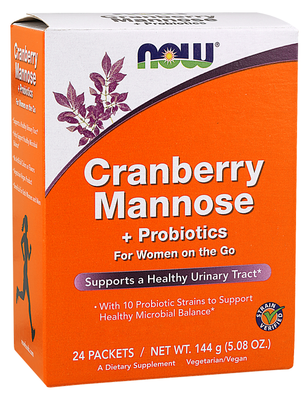 Now Foods Cranberry Mannose plus Probiotics 24 Packets