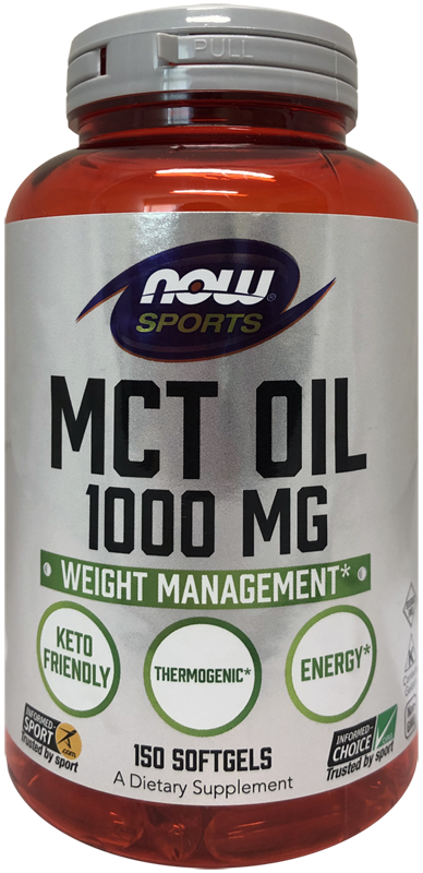 Now Foods MCT Oil 1000mg 150 Softgels