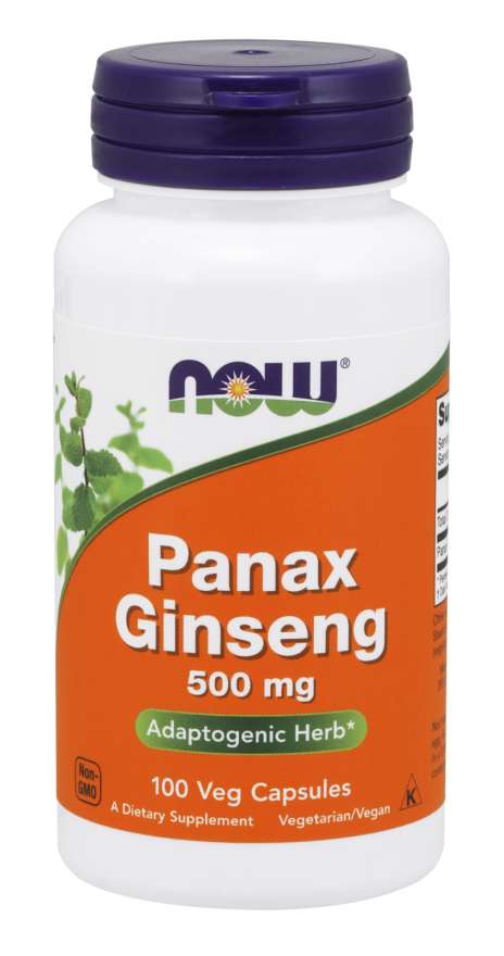 Now Foods Panax Ginseng 500mg 100 Capsules