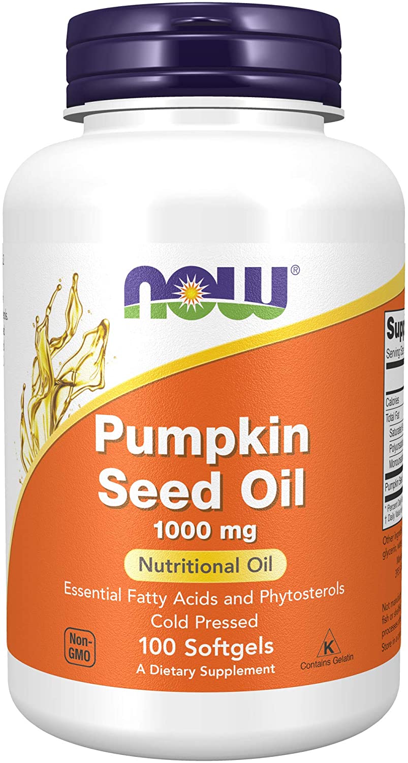 Now Foods Pumpkin Seed Oil 1000mg 100 Softgels