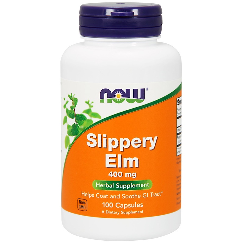 Now Foods Slippery Elm 400mg 100 Capsules
