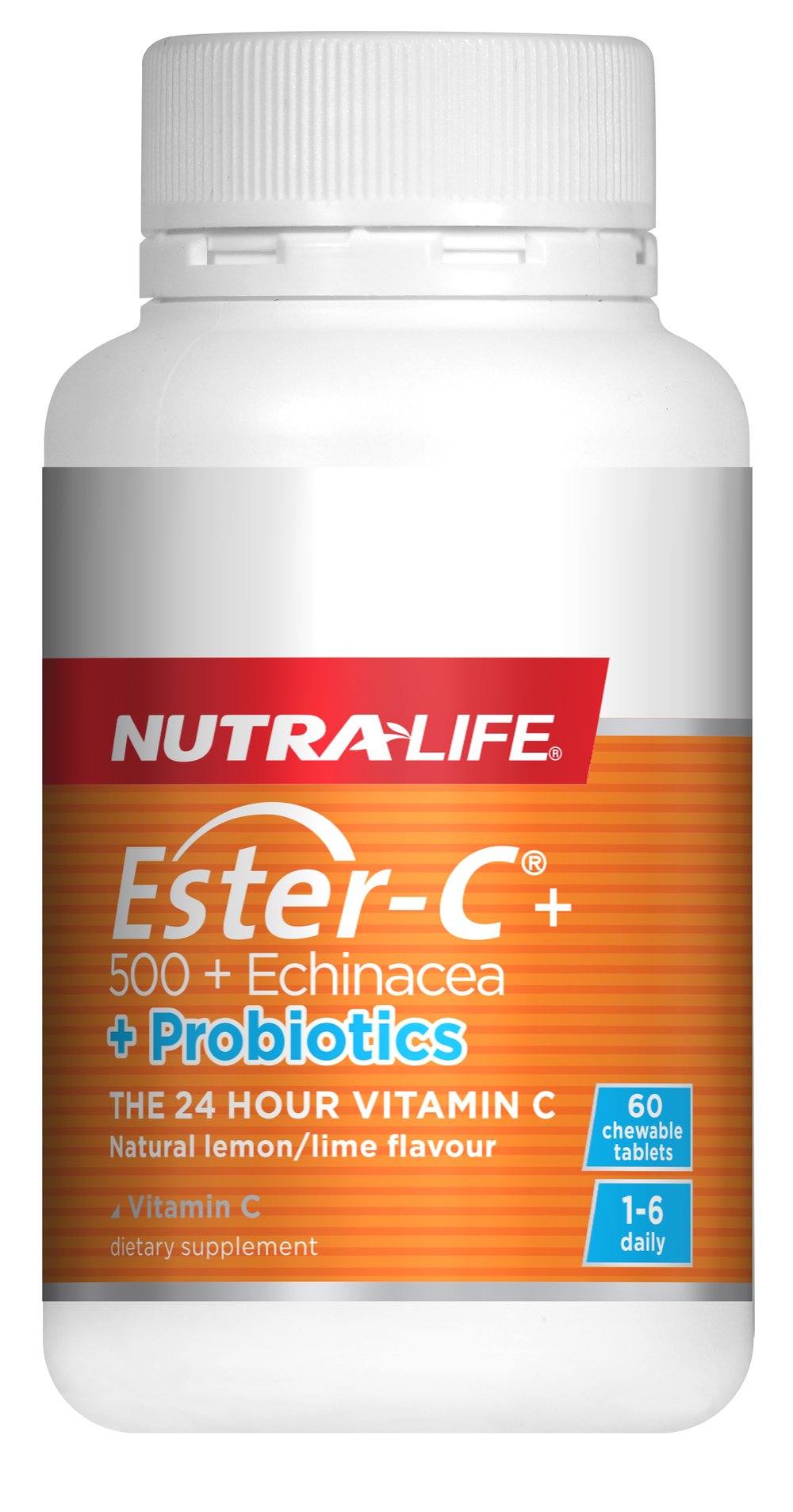 Nutralife Ester C 500 Echinacea + Probiotics 60 Chewable