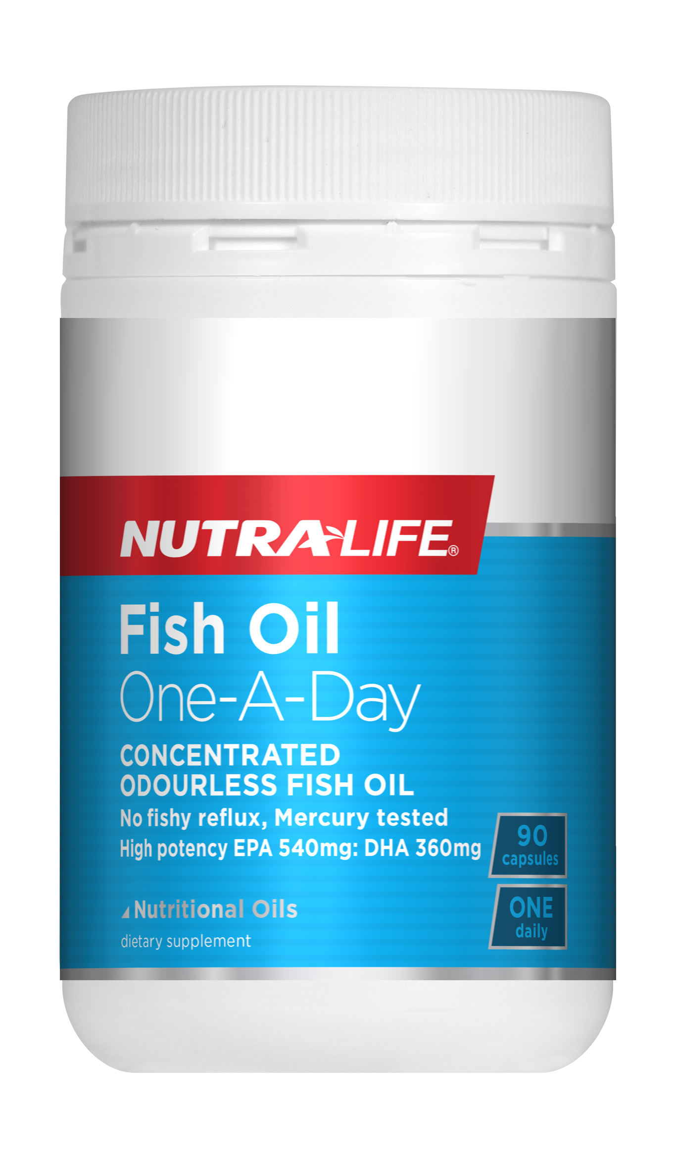 Nutralife Fish Oil One-a-day Concentrated Odourless 90 Capsules