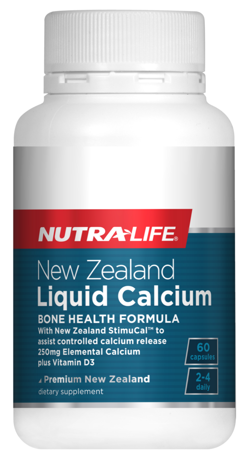 Nutralife NZ Liquid Calcium with StimuCal Plus Vitamin D3 Capsules 60s