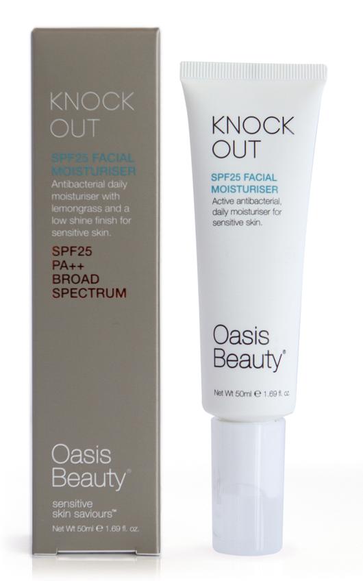 Oasis Beauty Knock Out SPF25 Facial Moisturiser 50ml