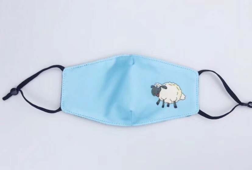 Okioki Antibacterial Reusable Washable Face Mask Kids Size Blue Colour