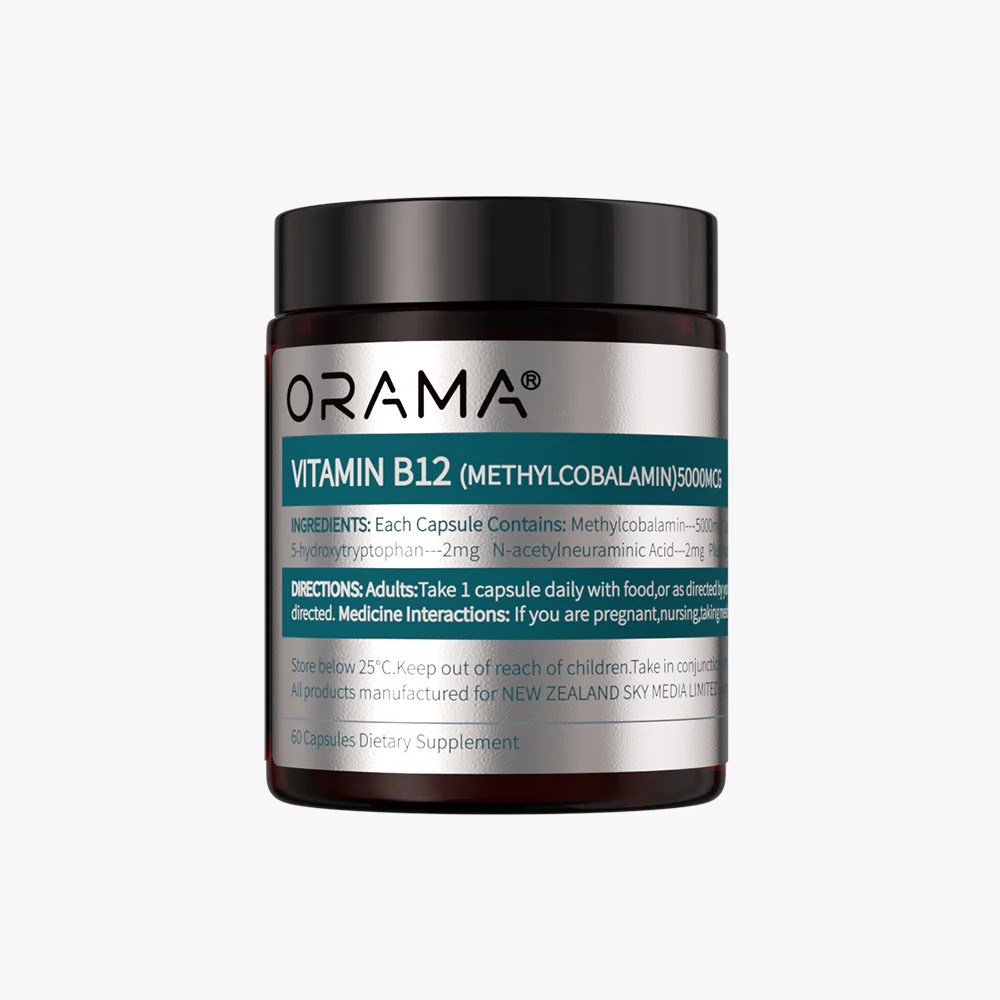 ORAMA Vitamin B12 Methylcobalamin 5000mcg 60 Capsules