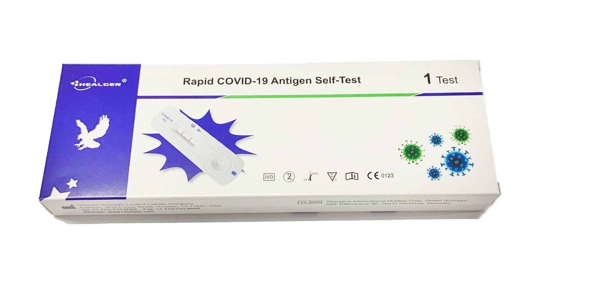 Healgen Covid-19 Rapid Antigen Self Test Single