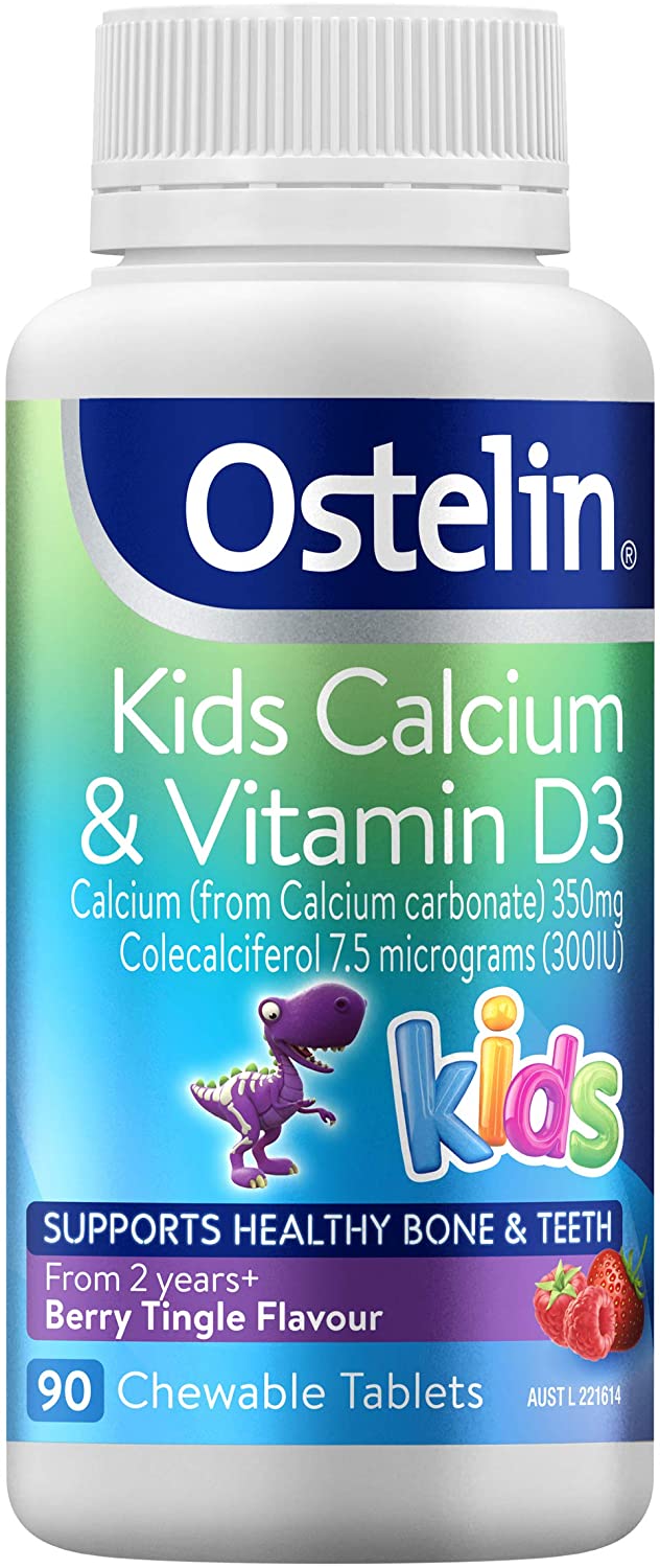 Ostelin Kids Calcium & Vitamin D3 90 Chewable Tablets
