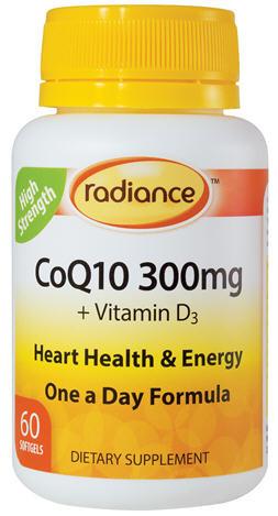 Radiance CoQ10 300mg 60 Capsules
