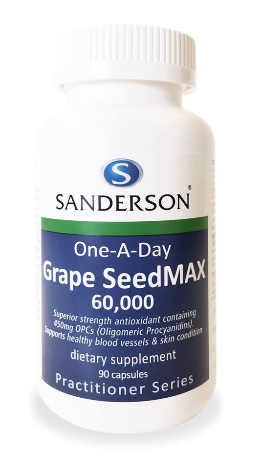 Sanderson Grape Seed MAX 60,000 90 Capsules