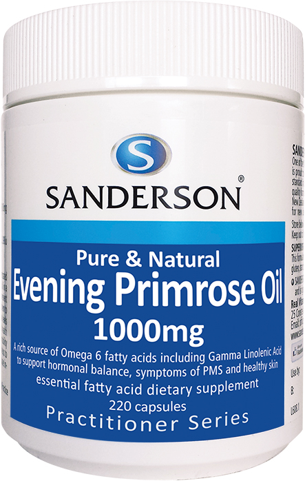 Sanderson Pure Evening Primrose Oil 1000mg 220 Capsules