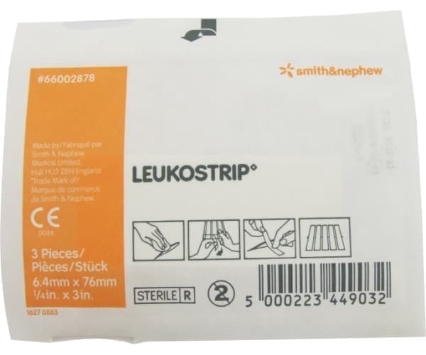 Smith & Nephew Leukostrip Steri Strip 6.4mmx7.6mm Single Unit