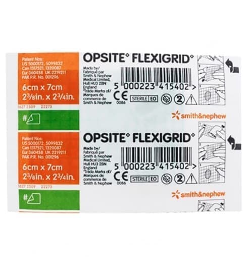 Smith & Nephew Opsite Flexigrid Dressing 6cmx7cm Single Unit