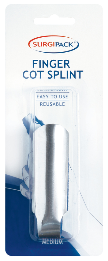 SurgiPack Finger Cot Splint Medium Size