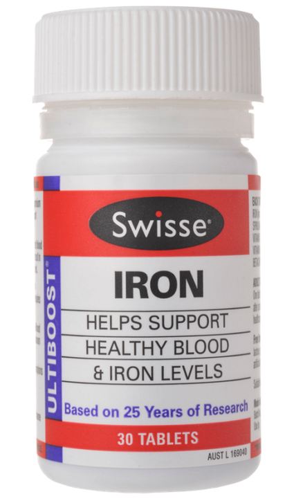 Swisse Iron 30 Tablets