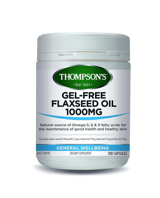 Thompson's Flax Seed Oil 200 Capsules