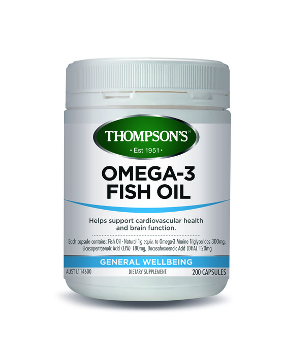 Thompson's Omega 3 Fish Oil High Strength 1500mg 200 Capsules