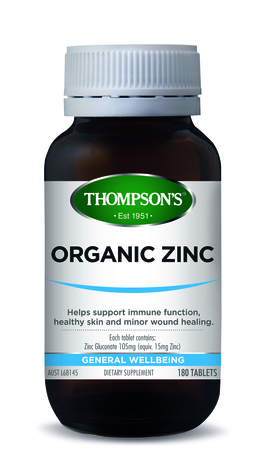 Thompson's Organic Zinc 180 Tablets (Product Discontinued)