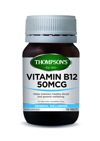 Thompson's Vitamin B12 50mcg 100 Tablets
