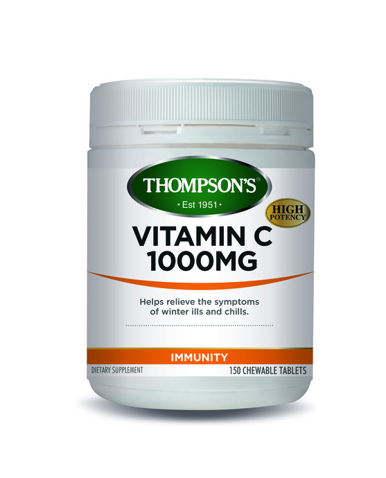 Thompson's Vitamin C 1000mg Chewable 150 Tablets (Extra Hot Deal)