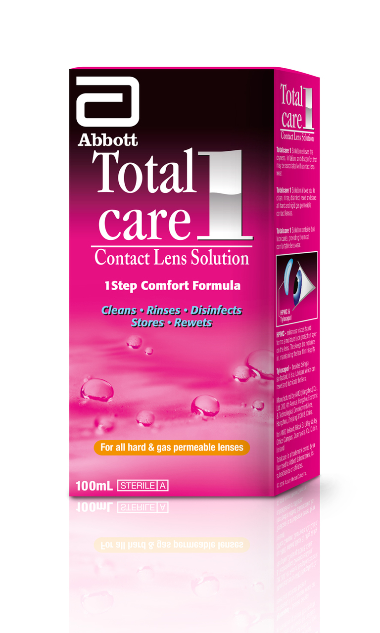 Total Care 1 Contact Lens Solution 100ml - Hard/Gas Lenses