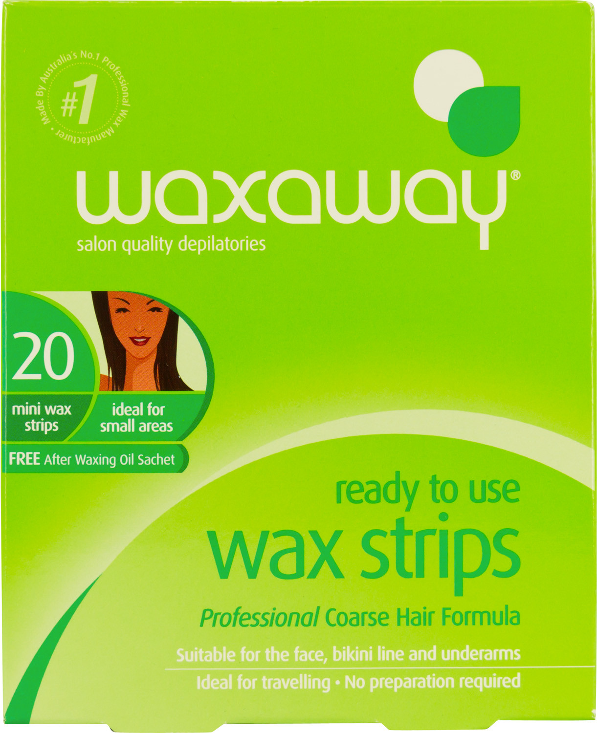 Waxaway Wax Strips Mini 20PK